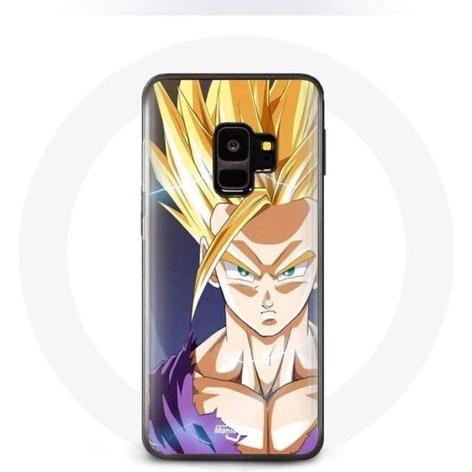 Coque pour Samsung Galaxy S9 plus Dragon Ball Manga Sangoku Visage énervé