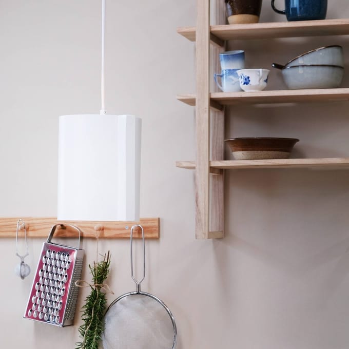 Dyberg Larsen Wum hanglamp Ø 18,5 cm wit