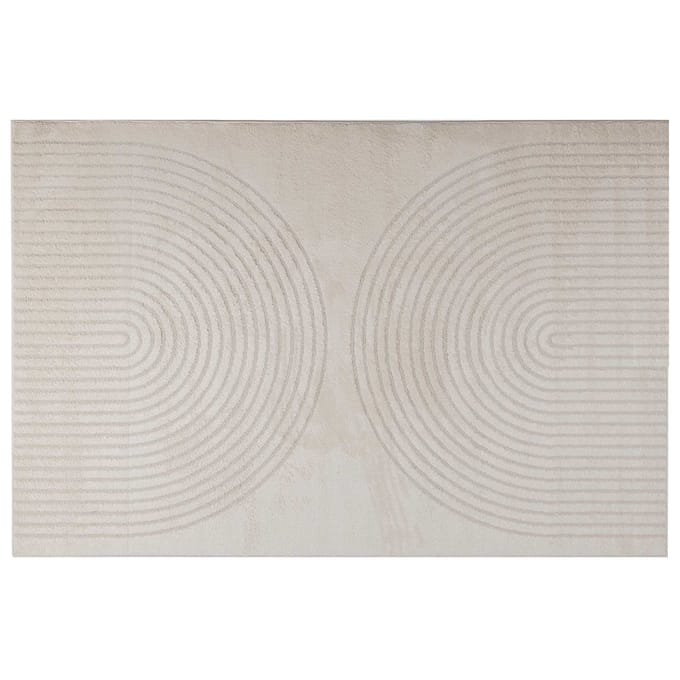 vidaXL - Binnen - kleed - GALATI - Crèmekleurig - 280 - x - 200 - cm - Polyester