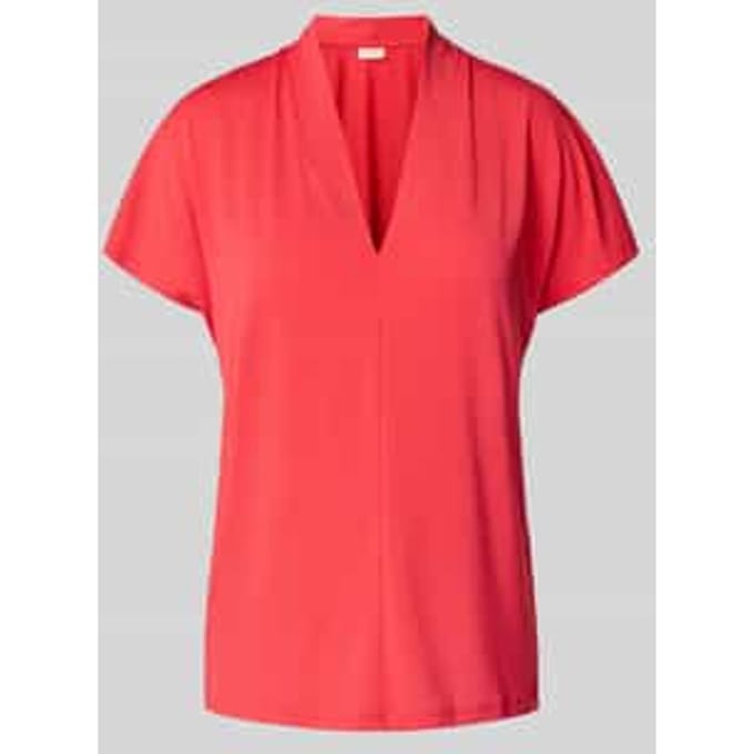 Regular fit blouseshirt met V-hals, model 'Yrsa'