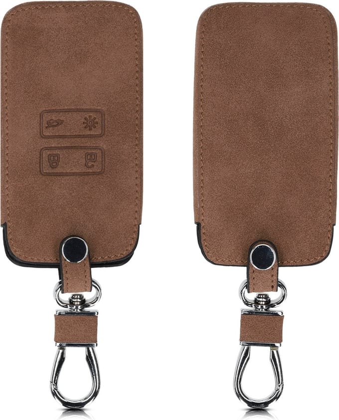 kwmobile Key Cover Compatible with Renault - Brown