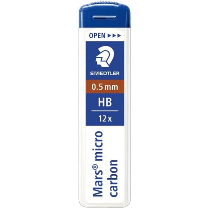 Staedtler Mars micro carbon Potloodvullingen - TB MINE 05 HB  - 12 stuks