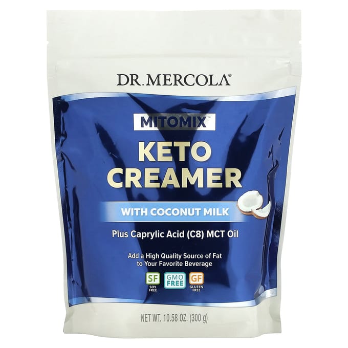 Dr. Mercola, Mitomix, Crème Keto, au lait de coco, 10,58 oz (300 grammes)