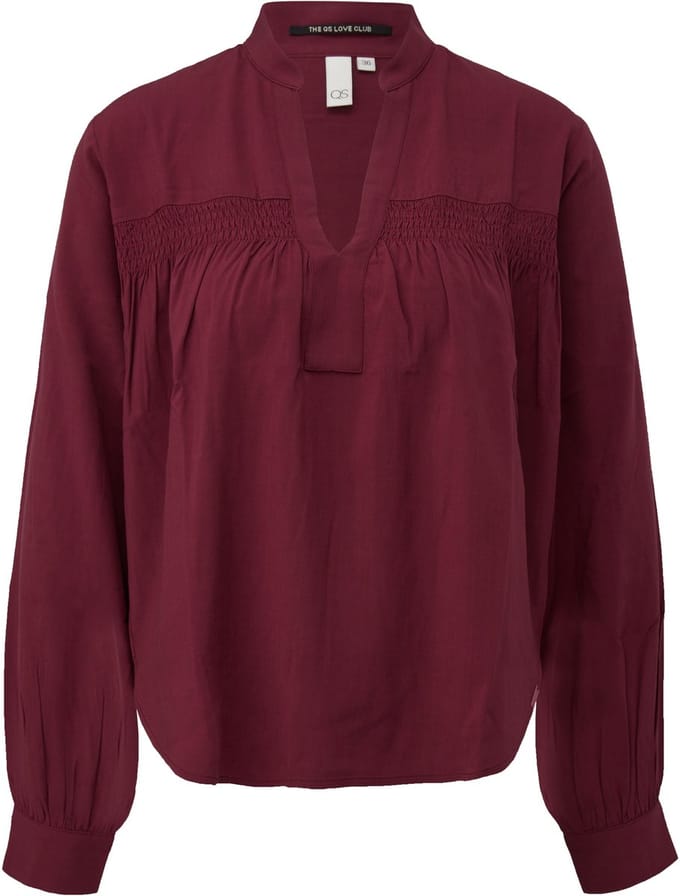 Viscose Blouse Met Smock Voor Dames QS