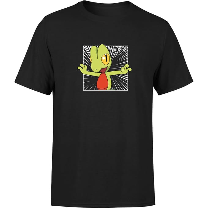 Pokemon Treecko Men's T-Shirt - Black - S