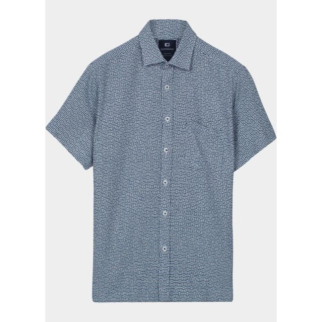 Giordano – Puglia - Heren – Korte mouwen – Print - Overhemd – 616861-60