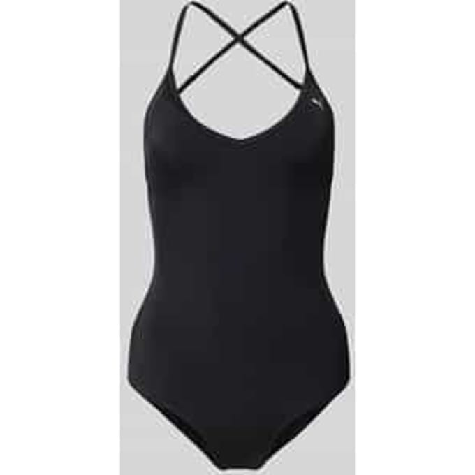 Maillot de bain femme Puma SWIM V-NECK noir 93508603 r M gray