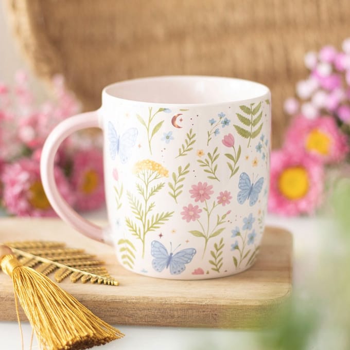 Something Different - Luna Bloom Floral Print Mok/beker - Multicolours