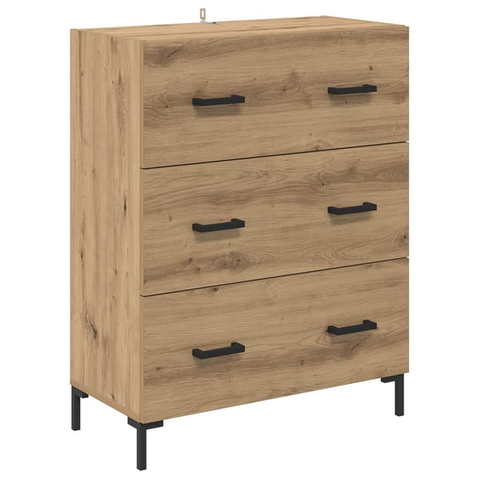 vidaXL Dressoir Artisan Eiken 69,5 x 34 x 90 cm