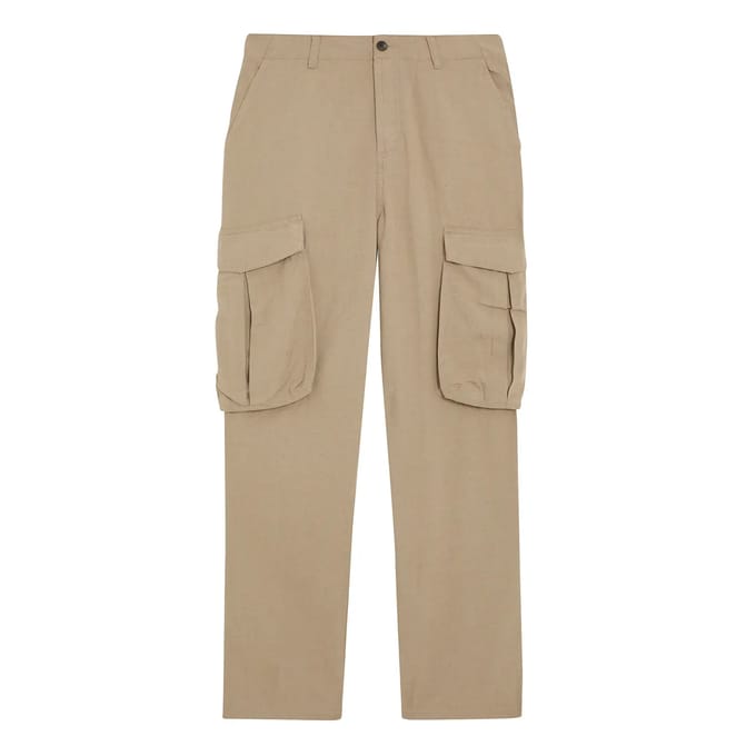 Katoenen en lin cargobroek Lyle & Scott