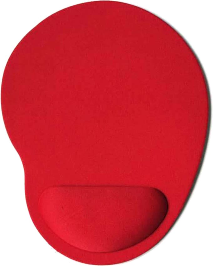 New Age Devi - Muismat - Traagschuim Pols Ondersteuning - Ergonomische Muismat - Rood