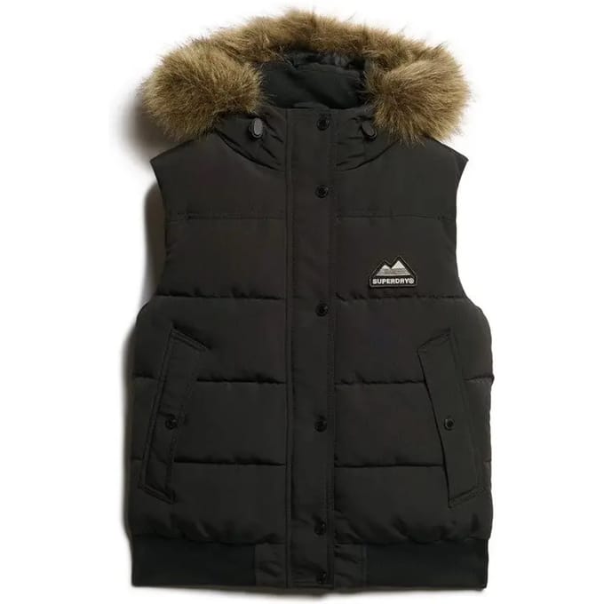 Superdry - Everest bodywarmer van imitatiebont - Dames - Gilets