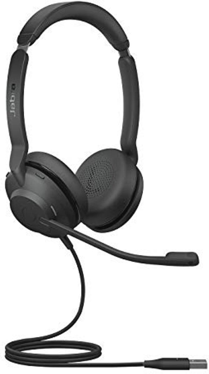 Ruisonderdrukkende USB-A Stereo Headset met 2-microfoontechnologie – Ideaal voor Thuiswerken en Online Vergaderen