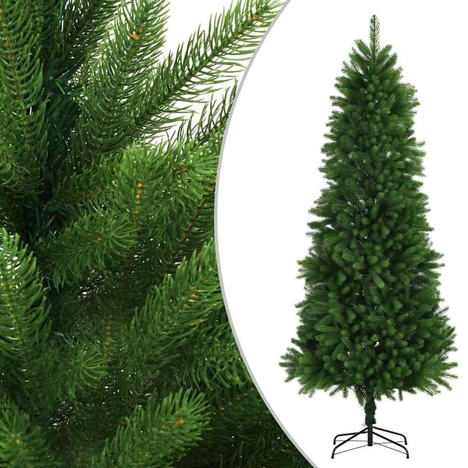 vidaXL - Kunstkerstboom - met - levensechte - naalden - 240 - cm - groen