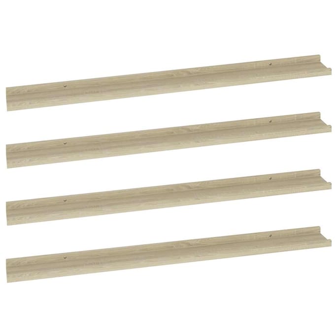 vidaXL - Wandschappen - 4 - st - 100x9x3 - cm - sonoma - eikenkleurig