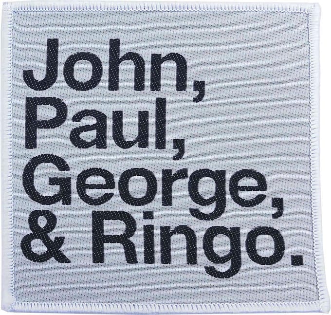 The Beatles - John, Paul, George, Ringo Patch - Wit