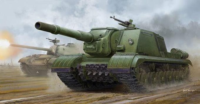 Sovjet JSU-152K gepantserd zelfrijdend kanon