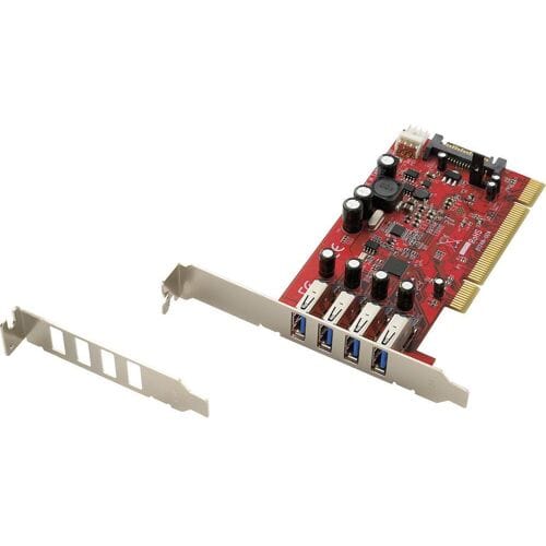 Renkforce 4 poorten USB 3.2 Gen 1-controllerkaart USB-A PCI