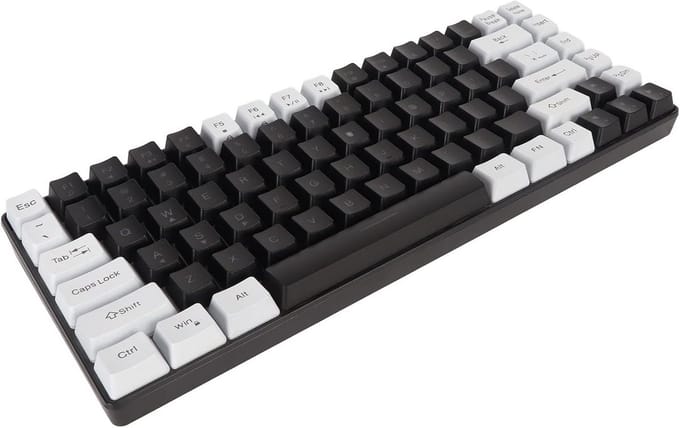 Compact 80% Mechanisch Gaming Toetsenbord met RGB Backlit en Ergonomisch Ontwerp - Wit
