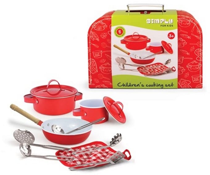 Kookset in koffer Simply for Kids rood