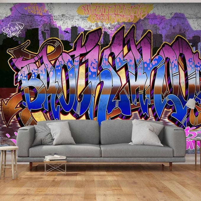 Fotobehang – Behangpapier - Fotobehang -  Colorful Mural 400x280 - Artgeist