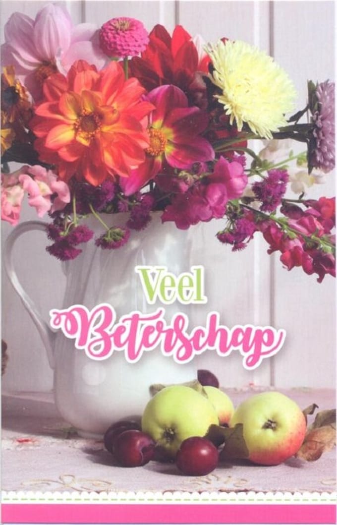 Wenskaart Veel beterschap - Gratis verzonden - D14287