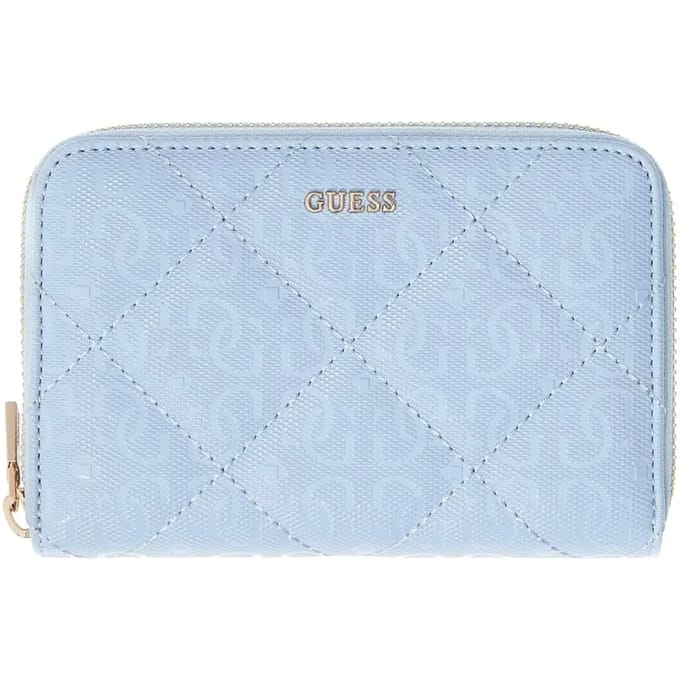 GUESS portemonnee Libby SLG Zip Around Wallet Cream White crème