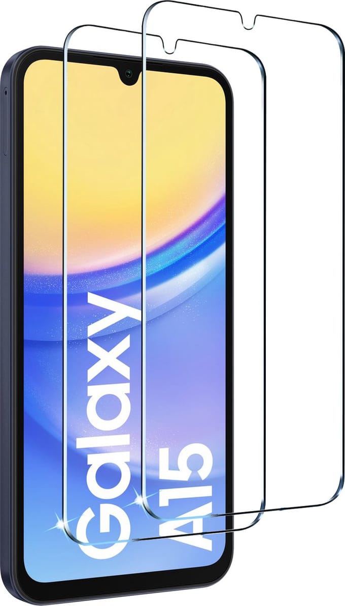 BixB screenprotectors 2 Stuks geschikt voor Samsung Galaxy A15 Screenprotector - gehard glas Tempered Glass
