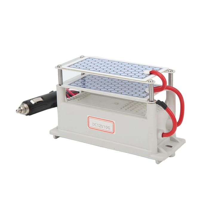 Ozon Generator Keramisch Plastic DC12V Wasbaar Herbruikbaar Ozonisator voor Luchtreiniger white