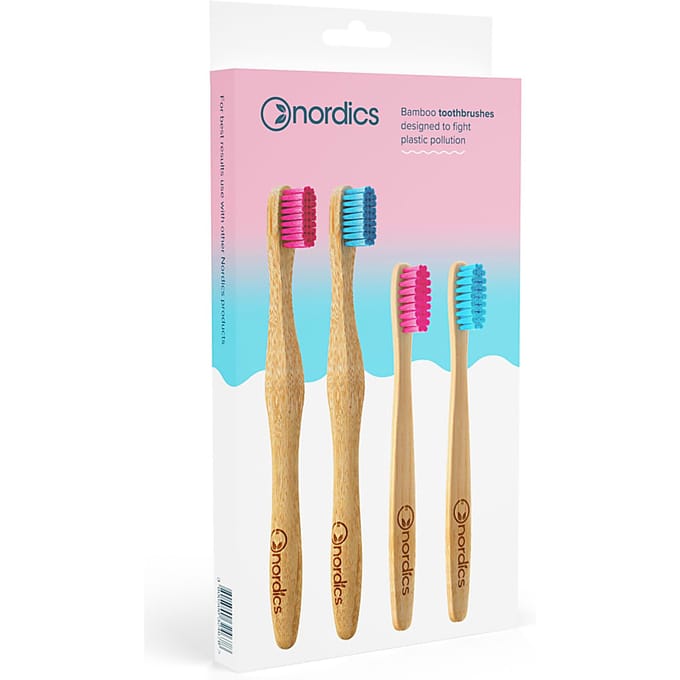 Nordics Bamboo Tandenborstels Family Pack