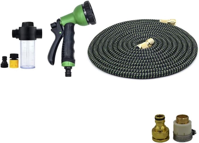 Tuinslang Uitbreidbaar - Flexibele Waterslang - Tuin Besproeien - Lekvrij Messing - 152 m - Bg