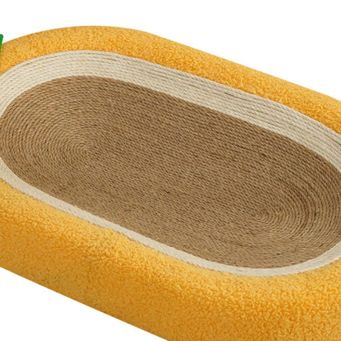 Huisdier Kattenkrabkom Grote Diameter Geïntegreerd Ontwerp Robuuste Kattenkrabmat Bed voor Thuis beige