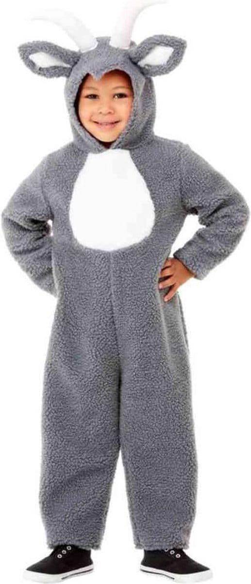 Smiffys - Toddler Billy Goat Kinder Kostuum - Kids tm 2 jaar - Grijs