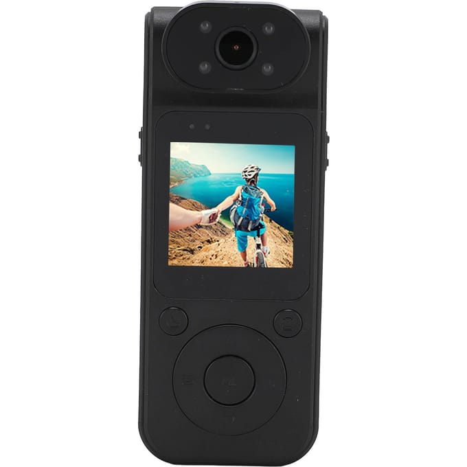 Rugclip Camcorder 4K 1.5 Inch IPS Scherm Magnetische Draagbare Camera 180 Graden Draaibare Lens Behuizing