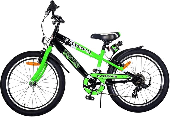 Kinderfiets - Jongensfiets - Fietsen Leren - 7 Versnellingen - 20 inch - Groen
