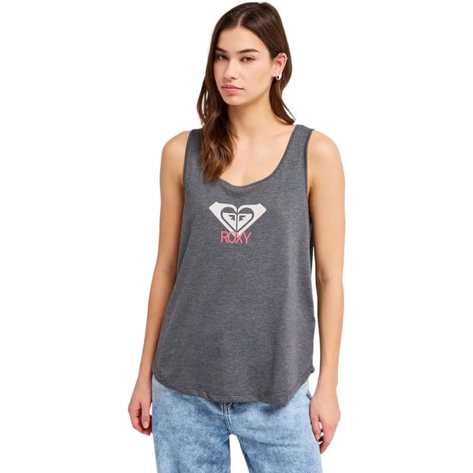 Roxy Surfclassic Tan T-shirt Met Korte Mouwen Grijs M Vrouw