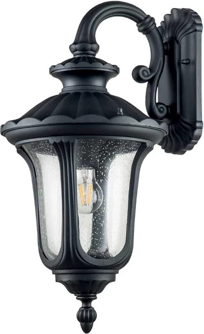Elstead Lighting LED Wand Buitenlamp Chicago | 1X E27 Max 60W | IP44 | Dimbaar | Textured Black