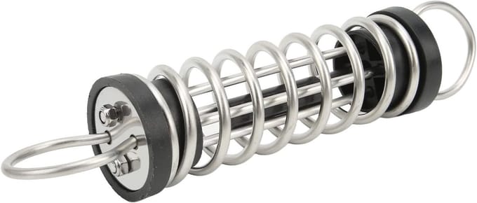 Mooring Spring van RVS 304, 6 x 300 mm, voor Boot en Dock, Schokabsorberende Eigenschappen, Duurzaam en Betrouwbaar Ankeren