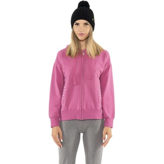 Capuchon sweaters Leone 1947 Woman Hoody Full Zip Pearl