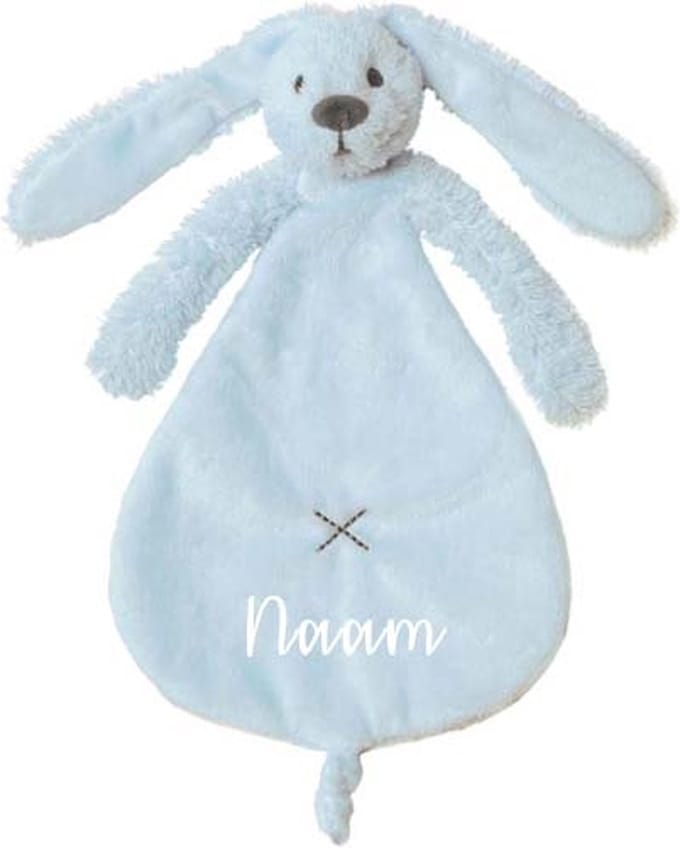 Happy Horse Blauw Knuffeldoekje met naam