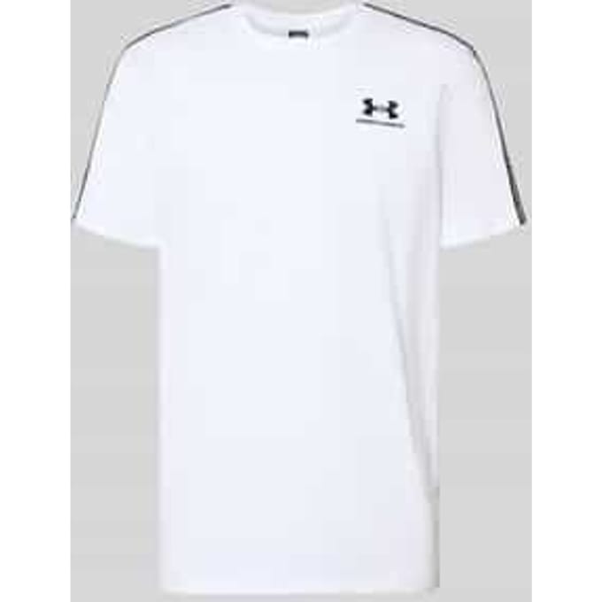 Regular fit T-shirt met logostitching Model 'Icon'