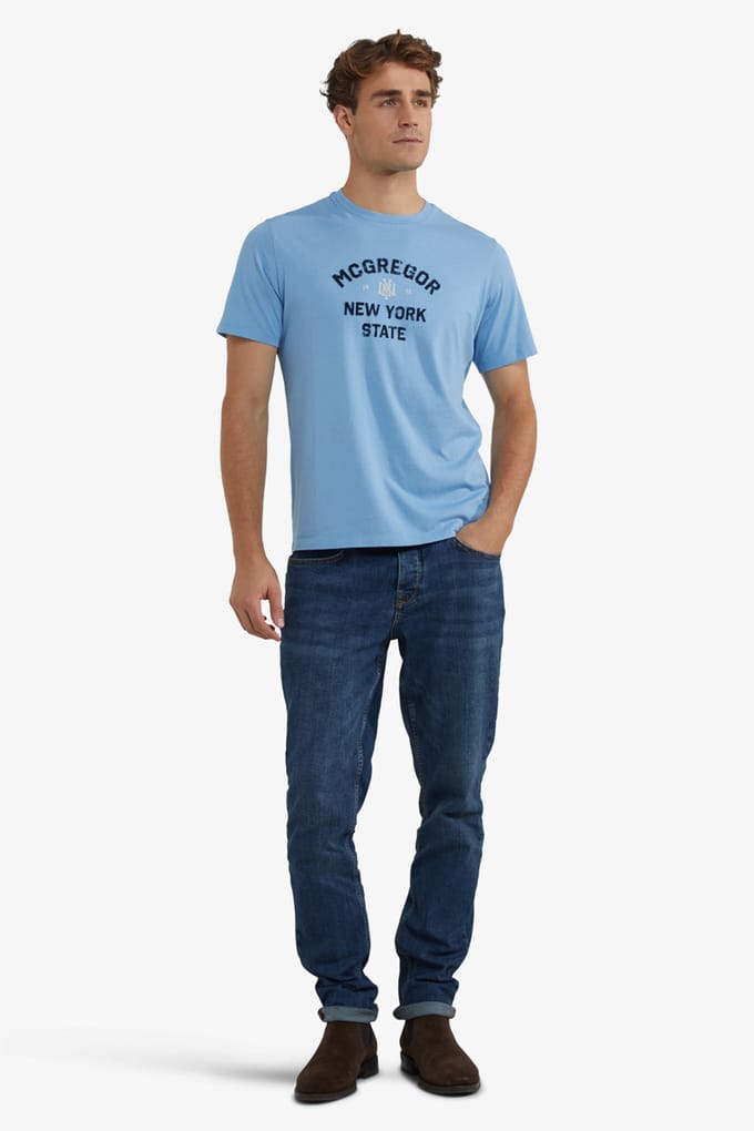 McGregor T-shirt Ny State Worker Blue Taglia: S | T-shirt Outlet | Uomo | Blu