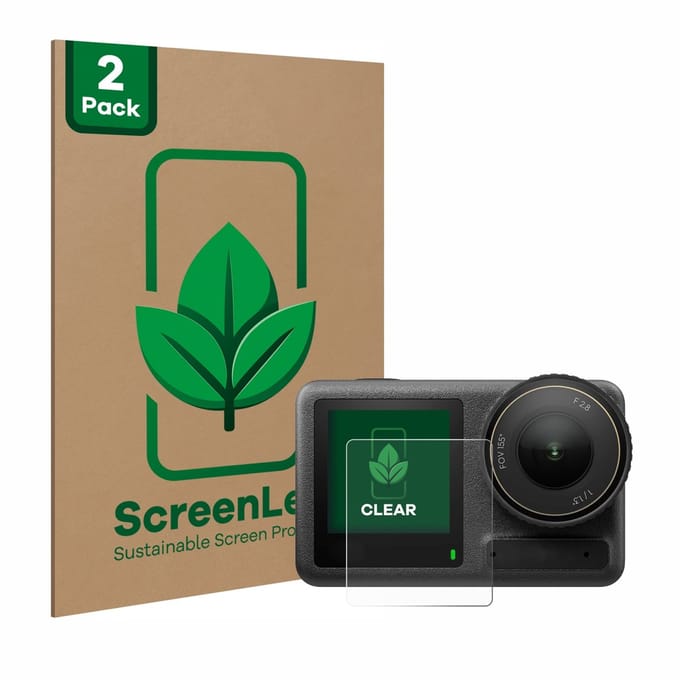 2 Stuks Screenprotector voor DJI Osmo Action 4 (Display voor) - Hoogwaardige Beschermfolie transparant