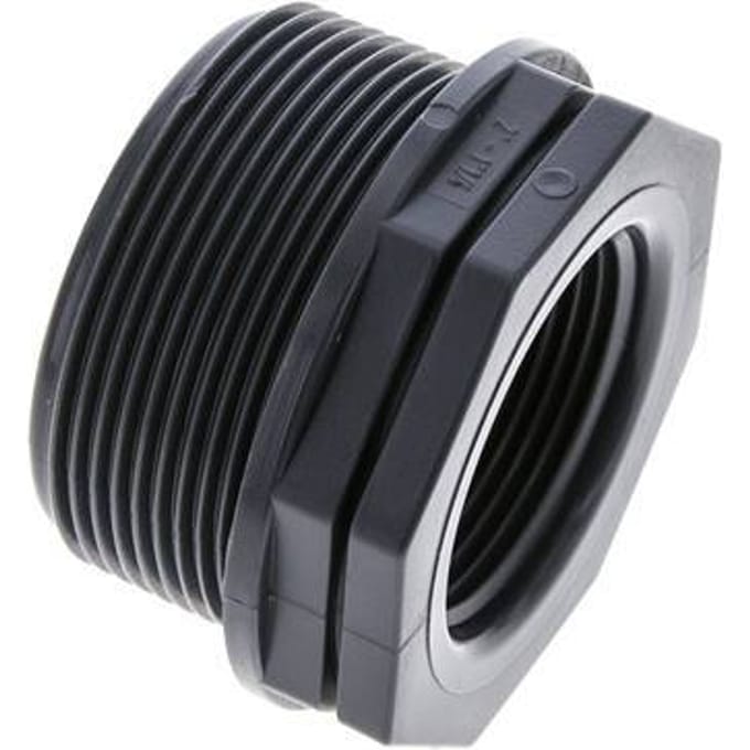 Verloopring G1 1/4'' Binnendraad X G2'' Buitendraad Polypropyleen (PP) 10bar FDA 65mm Hex