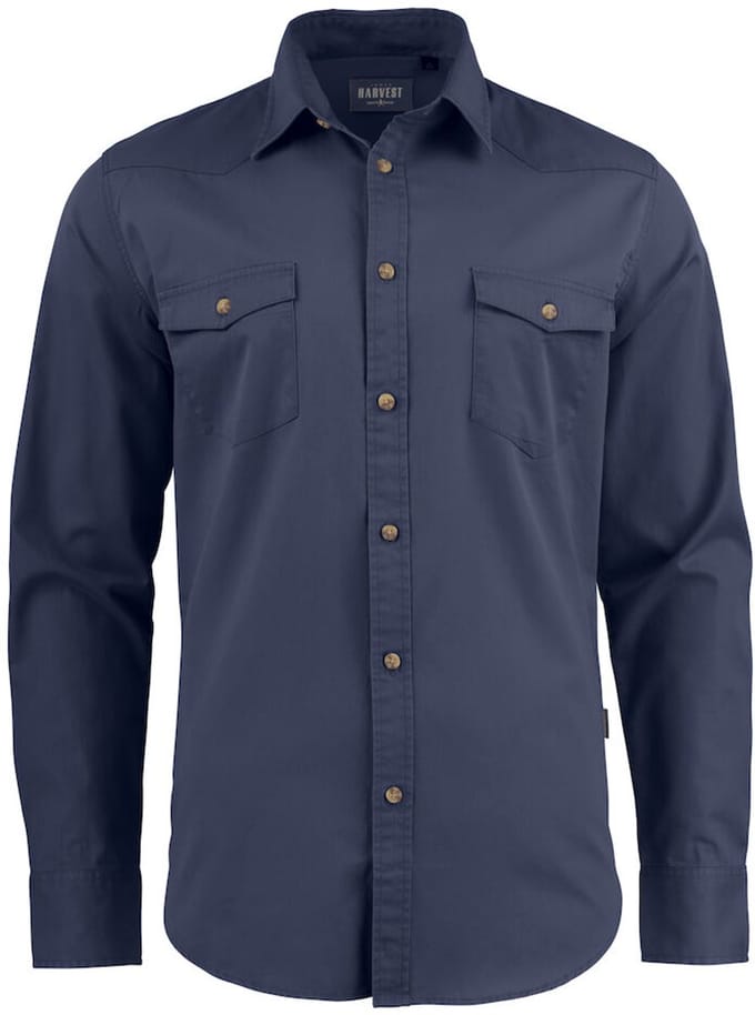 James Harvest SHIRT TREEMORE 2113037 - Marine - S