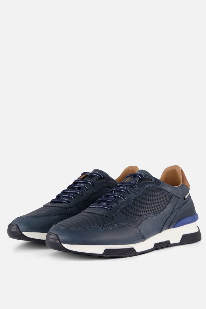 Van Lier Romeo Sneakers blauw Leer - Maat 42