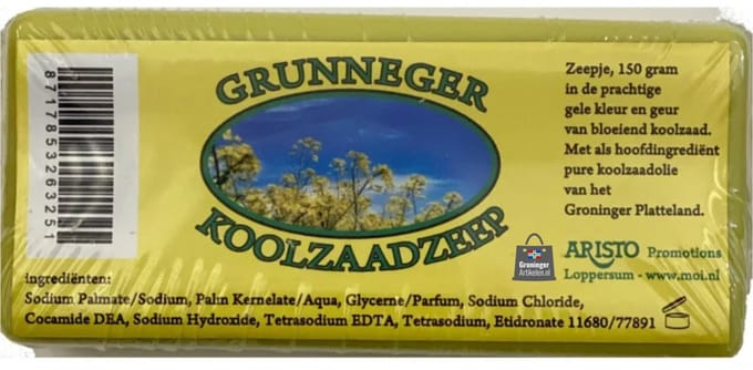 Groninger koolzaadzeep blokje 150 gram 4 stuks