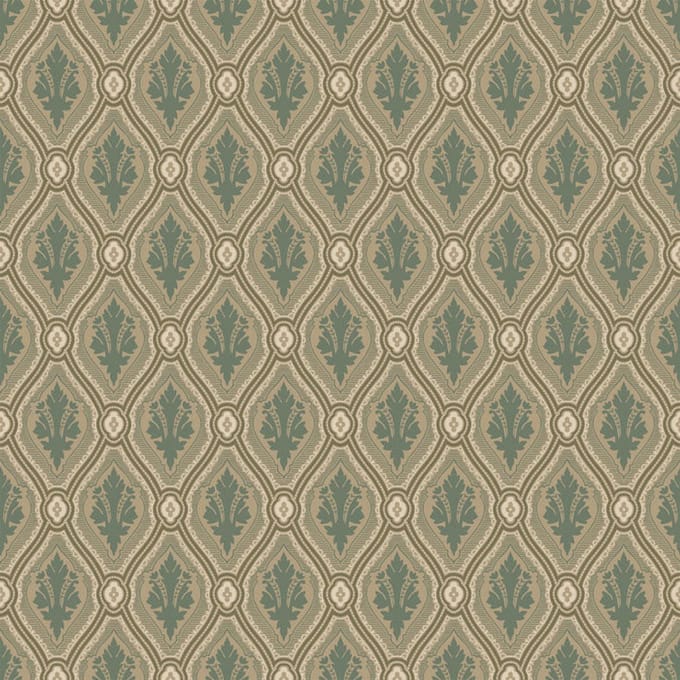 Duro Vliesbehang 542-03 - Gammalsvenska Papper - Klassiek Groen - 53cm x 10.05m