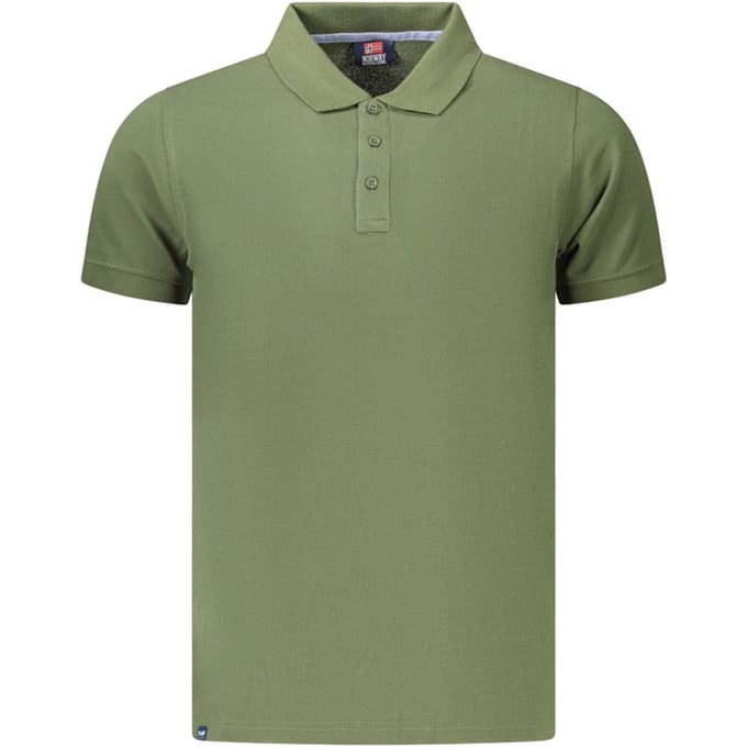Noorwegen 1963 Verde Katoenen Heren Polo