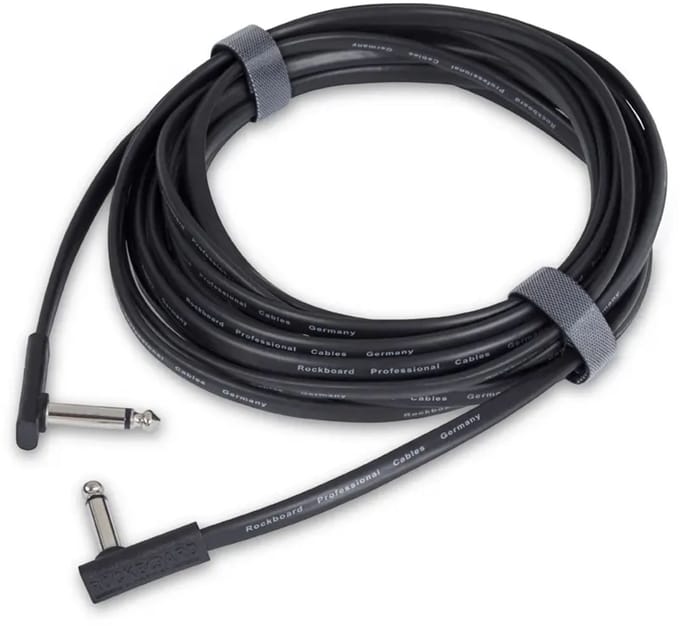 Rockboard Flat Instrument Cable Angled/Angled 6 m - Gitaarkabel